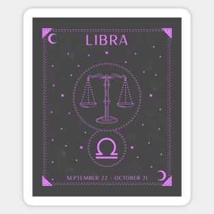 Libra Scales Astrology Sticker